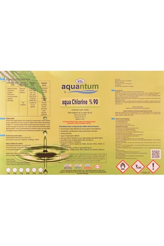 Aquantum 50 Kg Klor Chlor 90 Granül %90 Aktif Klor 50 Kg