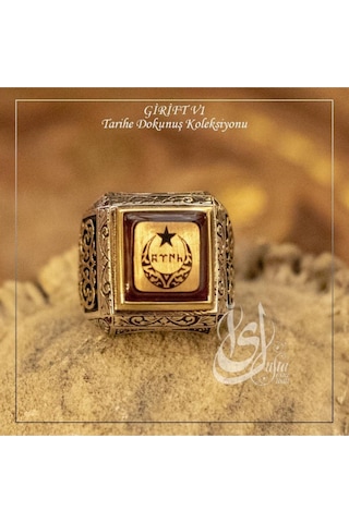 Islam Usta Tasarımı Girift Model 1 Gümüş Erkek Yüzük