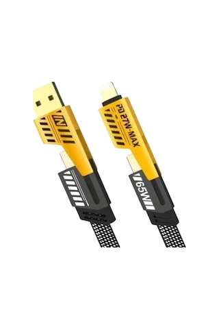 Hepsi 65w 4'ü 1 Arada Çoklu Şarj Kablosu Usb-c Usb-a Lightning Veri Ve Şarj Desteği Yeni Nesil Najmaddin Diğer