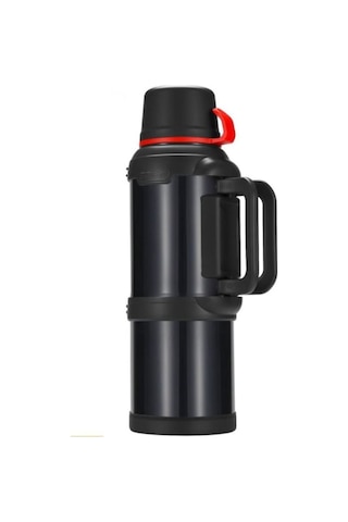 Travelpot Paslanmaz Çelik 48 Saat Dayanıklı Siyah Termos 4 L