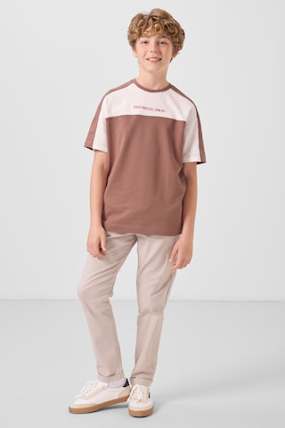 Tommylife Tarçın Pamuklu Yumuşak Dokulu Oversize Fit Baskılı Erkek Çocuk T-shirt - 11290 Tarçın