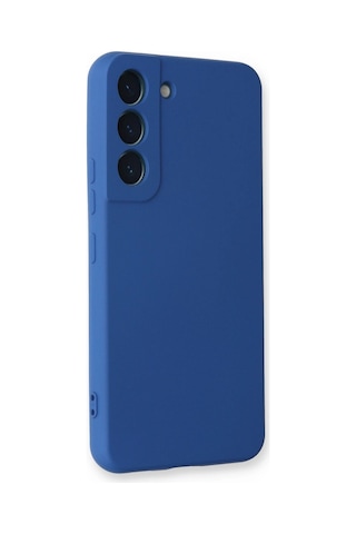 Samsung Galaxy Uyumlu Galaxy S23 Kılıf Nano İçi Kadife Silikon - Mavi 1