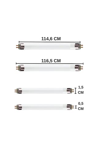 1 Adet General 54w 840 Günışığı 4000k G5 Duylu T5 Floresan