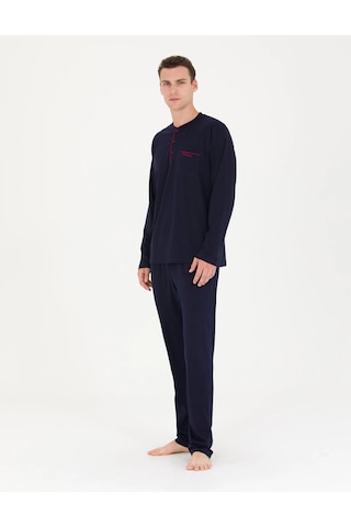 Pierre Cardin 2000 Damat Çeyiz 5 Li Atlet Boxer Çorap Pijama Takımı V1 Lacivert