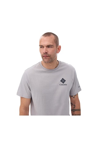 Columbia Cs0481 Csc M Stacked Gem Ss Erkek T-shirt-33125 Gri