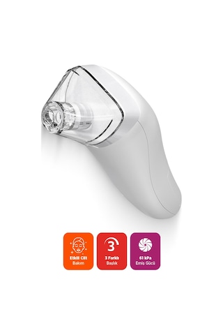 Polosmart Psc48 Pilli 3 Başlıklı Siyah Nokta Temizleme Cihazı Beyaz