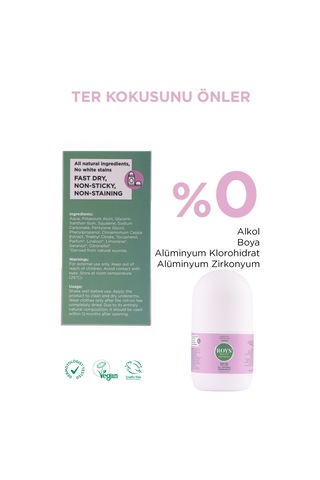 Roys Beauty Doğal Kadın Roll-On Deodorant 50 ML