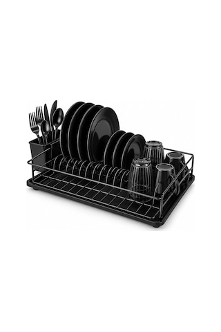 Siyah Tek Katlı Tabaklık - Bulaşıklık Bx40 Diğer