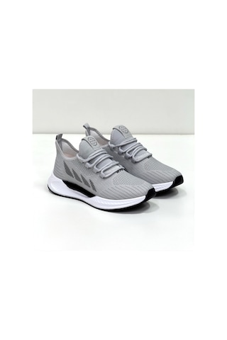 Wipper Ultra Hafif Triko Sneaker - Nefes Alan Ortopedik Poli Taban Kadın Yazlık Spor Ayakkabı Buz Siyah