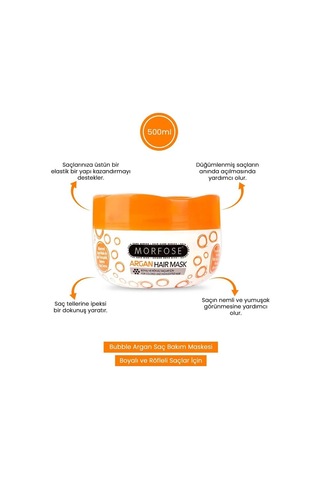 Argan Saç Maskesi 500 Ml - Boyalı Ve Röfleli Saçlar - Mrfs