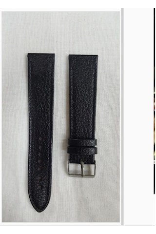 Siyah Floter Gerçek Deri Saat Kordonu Kayışı 18 Mm (339159690)