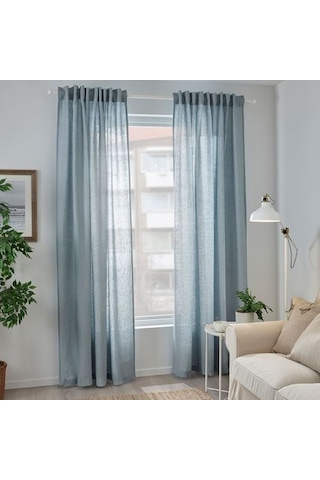 Ikea Dytag Tül Perde 145x300 Cm Mavi
