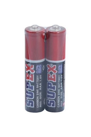 Supex R03/aaa Çinko Karbon İnce Kalem Pil 60'lı Kutu