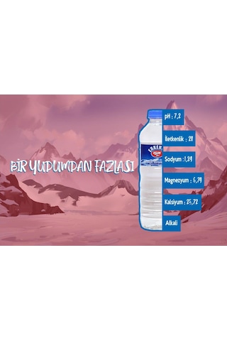 Erkenek Işık Su Doğal Kaynak Suyu 24 Lü 1 Koli Ph 7.2