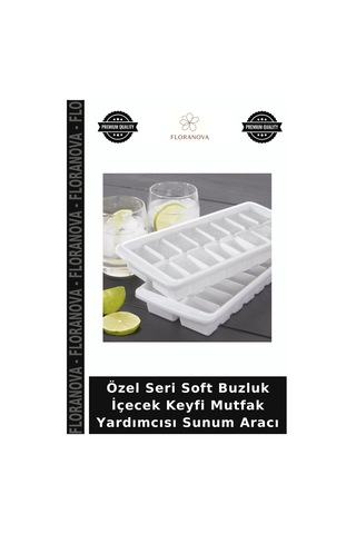 Özel Seri Soft Buzluk İçecek Keyfi Mutfak Yardımcısı Sunum Aracı Çok Renkli