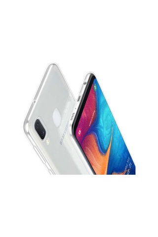 Samsung Uyumlu Galaxy A20e Kılıf Zore Süper Silikon Kapak Renksiz