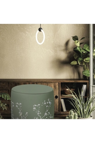 Yeşil Çiçek Tasarımlı Puf Kumaşı Süettir. Uluslararası Solmama Sertifikasına Sahiptir. Çok Renkli