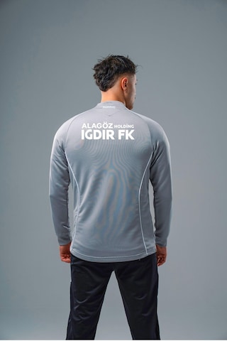 Hummel Iğdır Fk Target Kamp Eşofman Üstü Gri Sponsorlu