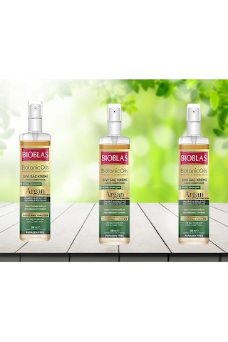 Botanic Oils Argan Yağlı Sıvı Saç Kremi 200 Ml Onarıcı Bakım Kremi 3 Adet