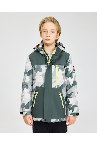 Skechers B Outerwear Padded Jacket Büyük Erkek Çocuk Gri Mont Sk242025-040 Gri