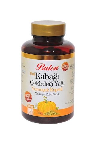 Balen Bal Kabağı Çekirdeği Yağı Yumuşak Kapsülü 1380 MG 100kapsül