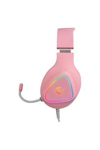 Rampage M7 MONCHER Pembe RGB Led USB 7.1 Gaming Mikrofonlu Oyuncu