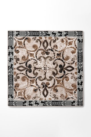 Levidor Desenli Twill İpek Eşarp-0918 Siyah