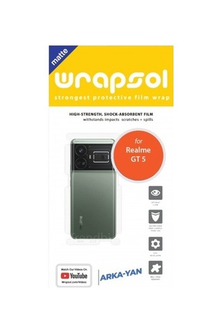 Realme Gt5 Mat Arka Ve Yan Koruyucu Poliüretan Film