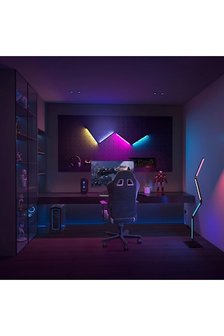 Calex Akıllı Led Ayak Lambası Rgbıc, Wifi, Alexa Uyumlu, Müzik Senkron, Dimmable, 16m Renk Lambader Renkli Diğer