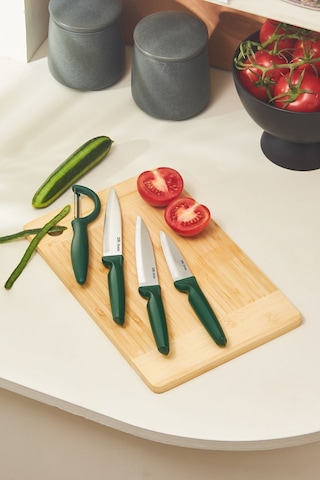 Dr. Inox 4 Parça Bıçak Seti Yeşil