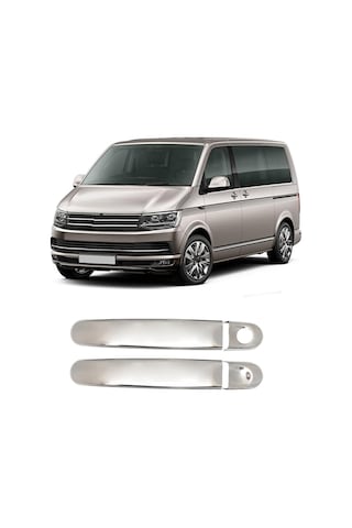Volkswagen T6 Multivan Uyumlu 2015-2023 Krom Kapı Kolu 2 Kapı Paslanmaz Çelik