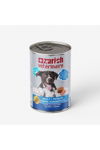 Zurich Veterinaire Pate Somonlu Yetişkin Köpek Konservesi 415 G
