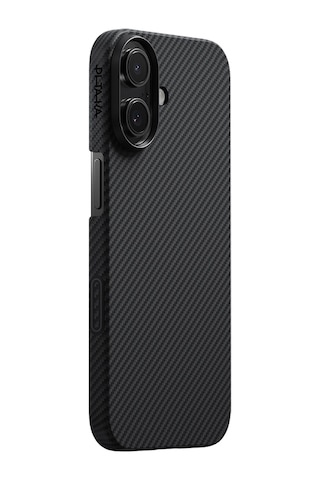 Apple Uyumlu iPhone 17 Kılıf M-safe Şarjlı 1500d Aramid Fiber Ultra-slim Classic Seri Kapak Siyah - Gri Siyah - Gri