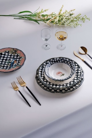 Tfnymkprd-001 Miss Betty Paradise Desen 24 Parça Yemek Takımı 001