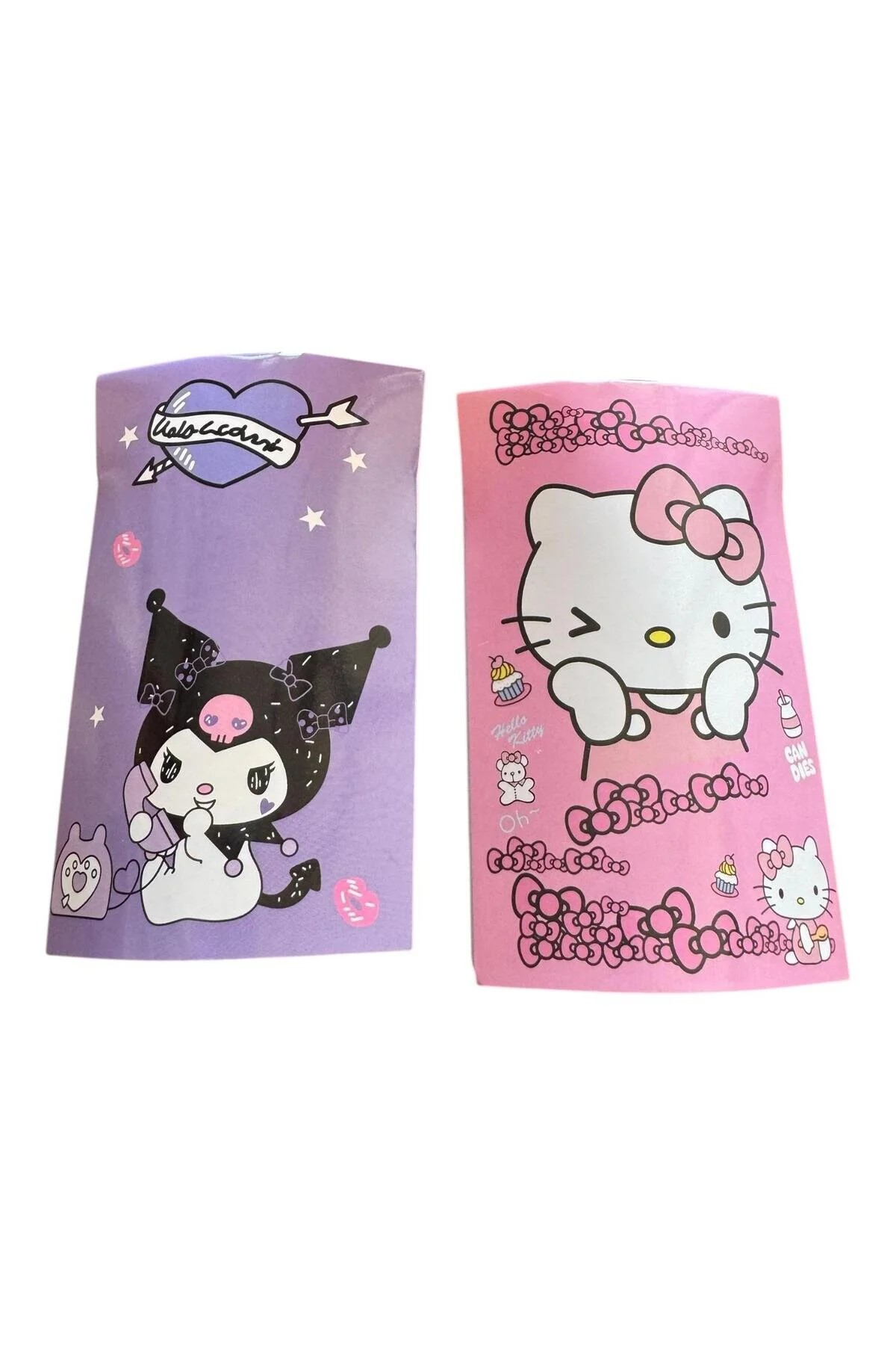 Hello Kitty Veya Kuromi Kalemlik Seti, 8 Parça Hem Okulda Hem De Evde Peluş Ayna İçinde Çok Renkli
