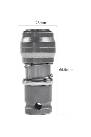 Maiyame Elektrikli Anahtar'dan Çekiç Ve Matkap'a Dönüştürücü: 1/2" Uç İle Yuvarlak Saplı Darbeli Matkap Uçları İçin Çevirici Klasör 1 Adet