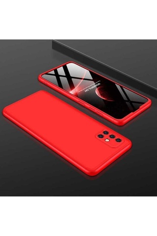 Samsung Uyumlu Galaxy A71 Kılıf Zore Ays Kapak Kırmızı