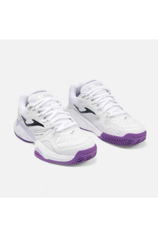 Joma Tm10ls2602c Master 1000 Kadın Toprak Kort Tenis Padel Ayakkabısı Beyaz Mor