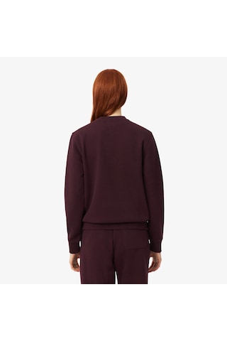 Lacoste Kadın Regular Fit Bisiklet Yaka Sweatshirt Mor