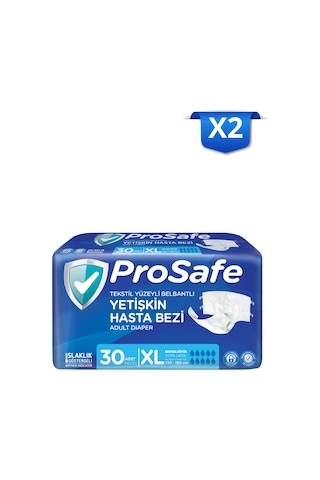Prosafe Belbantlı Yetişkin Hasta Bezi Xlarge 30'lu X2 XL