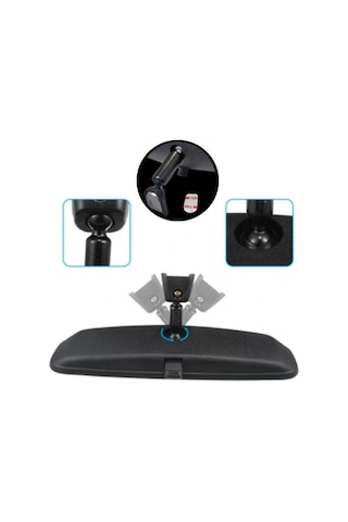 Gmax İç Dikiz Aynası Üniversal Mandallı Nova Tip Yapıştırıcı İle Birlikte GLZ00504009 Siyah Fx-N07 SY-221