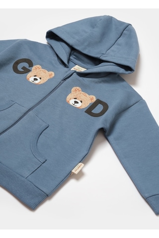 BabyCosy Organik Kapüşonlu Ceket & Pantolon Takımı 001