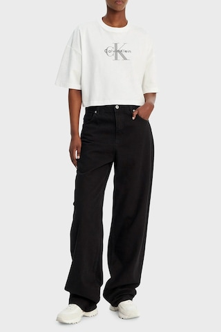 Calvin Klein Bayan T Shirt Lv047f828g Yaf Beyaz BEYAZ