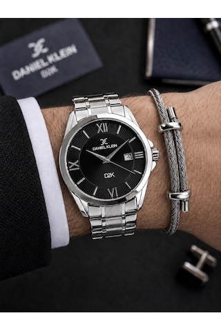 Daniel Klein Damat Ve Takım Elbiseye Özel 2 Yıl Garantili Çelik Kordon Erkek Kol Saati Vs.blkt.1185 Gümüş