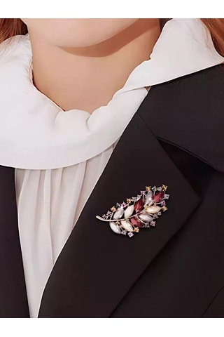 Beautiful Detail Orijinal Büyük Broş Hediye 210527188 Bordo