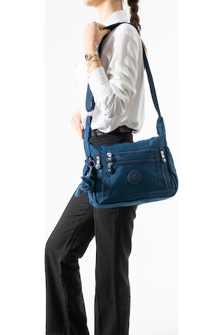 Baginn Klinkır Hafif Yağmur Geçirmez Kadın Postacı Çanta Çok Cepli 30 20 Cm Omuz Çantası 571 Collection Lacivert