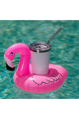 Flamingo Şişme Havuz Deniz Bardak Tutucu Float Bar Çok Renkli