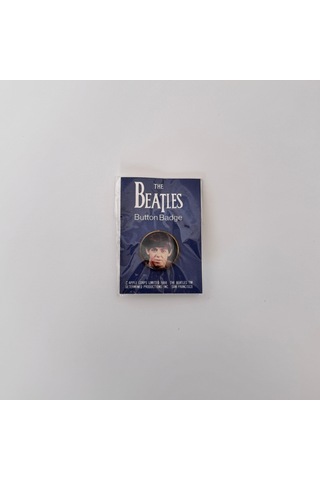 The Beatles Rozet Pinback Button Siyah 01785432