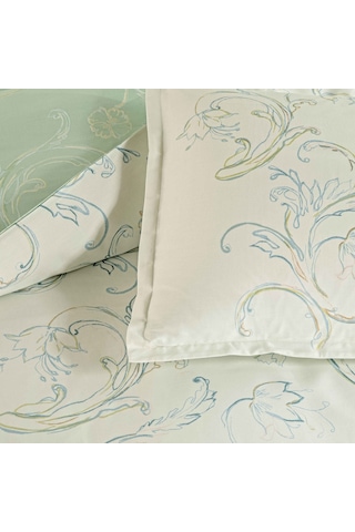 Linens Allday Verra Pamuk Saten Çift Kişilik Nevresim Takımı Beyaz Ekru