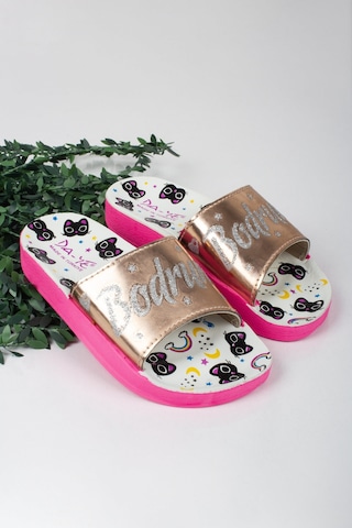 Kız Çocuk Minik Kedi Temalı Bodrum Yazılı Terlik-5793-sarı Sarı